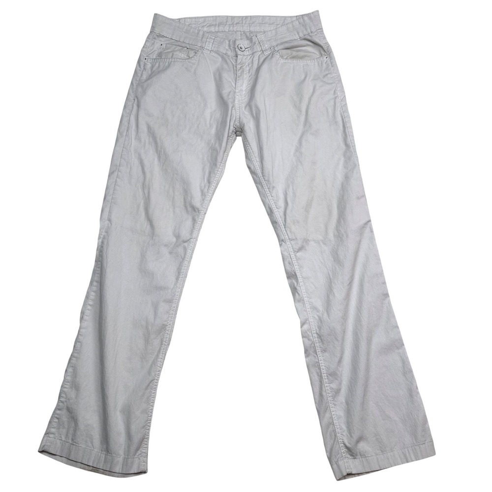 Mufti‎ Trousers Off White Straight Leg Pants Y2K Skater Minimalist Mens 32x29